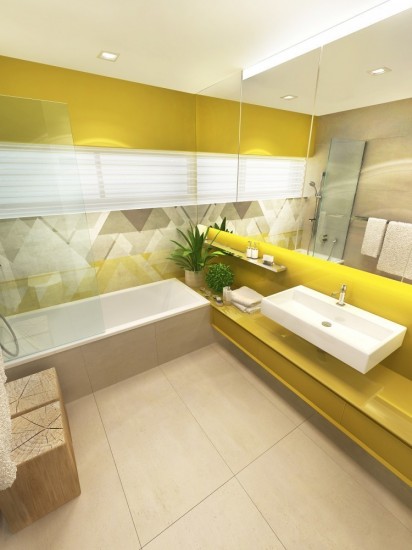 žltá kúpelňa